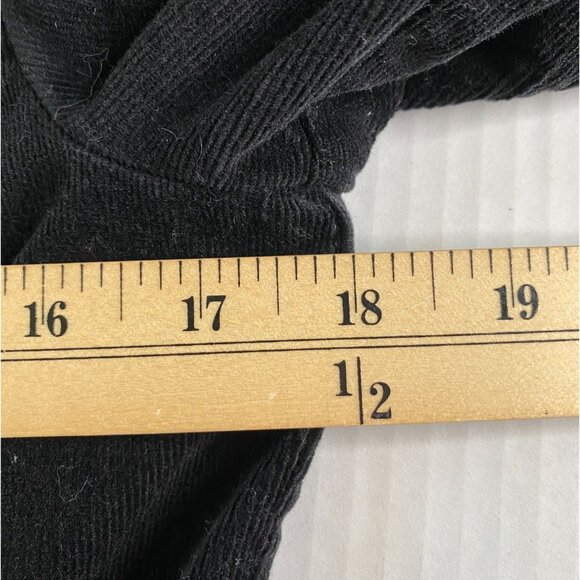 JKLA Womens Black Corduroy Pointed Collar Jacket Size S Outdoor Hiking Grunge - Picture 8 of 11